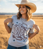 Star Spangled Boots Graphic Tee by Wild Junkie