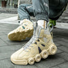 Roller Skating Sports Mens Sneakers Personality Running Shoes Thick Soled Casual Sneakers Increased Men Sneaker Walking Fashion Sneakers High Tops Casual Walking Shoes Sports Jogging Sneaker For Men by Stevvex