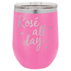 Rose All Day 12 oz Polar Camel Wine Tumbler by Anchored Grace Boutique