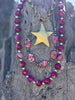 Rosewood Mosaic Beaded Chain Necklace by Wild Junkie