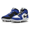 "Royal Homage to Home" Jordan 1 Retro Cleats by Stadium Custom Kicks