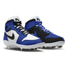 "Royal Homage to Home" Jordan 1 Retro Cleats by Stadium Custom Kicks