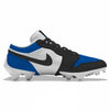"Royal Toe” Jordan 1 Vapor Edge Low Cleats by Stadium Custom Kicks