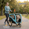 2-in-1 Dog Bike Trailer Pet Stroller Carrier for Large Dogs by Furr Baby Gifts