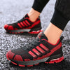Running Mens Sport Elegant Sneakers Air Cushion Sneakers Lace Up Low Top Jogging Shoes Man Athletic Footwear Breathable Comfortable Athletic Running Sneakers by Stevvex