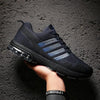 Running Mens Sport Elegant Sneakers Air Cushion Sneakers Lace Up Low Top Jogging Shoes Man Athletic Footwear Breathable Comfortable Athletic Running Sneakers by Stevvex