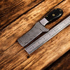Custom Handmade Bull Cutter Knife – 8" Damascus Steel