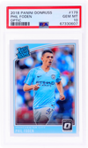 Graded 2018 Panini Donruss Phil Foden #179 Optic Rookie RC Soccer Card PSA 10 Gem Mint