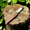 Custom Handmade Bowie Knife - D2 Steel Blade with Bone Handle