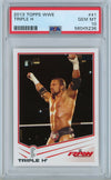 Graded 2013 Topps WWE Triple H #41 Wrestling Card PSA 10 Gem Mint