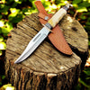 Custom Handmade Bowie Knife - D2 Steel Blade with Bone Handle