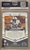 Graded 2018 Panini Donruss Elite Saquon Barkley #RE1 Rookie Elitist Rookie RC Football Card PSA 10 Gem Mint