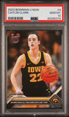 Graded 2023 Topps Bowman U Now Caitlin Clark #4 Rookie RC Basketball Card PSA 10 Gem Mint