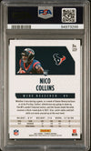 Graded 2021 Panini Phoenix Nico Collins #127 Fire Burst Rookie RC Football Card PSA 10 Gem Mint