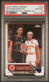 Graded 2023 Topps Chrome JuJu Watkins/Hannah Hidalgo #100 McDonalds All American Rookie RC Basketball Card PSA 10 Gem Mint