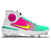 "San Diego" Nike Alpha Huarache Elite 3 Mid Cleats by Stadium Custom Kicks
