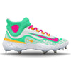 "San Diego" Nike Alpha Huarache Elite 4 Mid Cleats by Stadium Custom Kicks