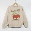 Badlands National Park Graphic Sweatshirt – Vintage Buffalo South Dakota Crewneck by Hey Jude Graphic Tees