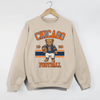 Chicago Football Teddy Bear Crewneck Sweatshirt by Hey Jude Graphic Tees