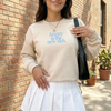 Happy Is the New Rich Sweatshirt – Cozy Minimal Graphic Crewneck by Hey Jude Graphic Tees