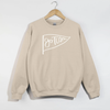 Go Team Pennant Crewneck Sweatshirt | Game Day Spirit Wear by Hey Jude Graphic Tees