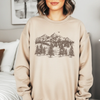 Mountain View Crewneck Sweatshirt by Hey Jude Graphic Tees