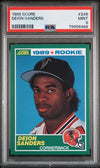 Graded 1989 Score Deion Sanders #246 Rookie RC Football Card PSA 9 Mint