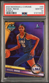 Graded 2023 Topps Bowman U Chrome Angel Reese #49 Purple #/399 Rookie RC Basketball Card PSA 10 Gem Mint