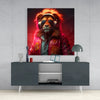 Hippie Lion Glass Wall Art || Designers Collection by Insigneart USA