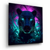 Neon Panther Glass Wall Art || Designers Collection by Insigneart USA