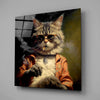 The Coolest Cat V2 Glass Wall Art by Insigneart USA