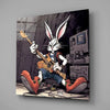 Rocker Rabbit Glass Wall Art by Insigneart USA