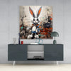 Rabbit Glass Wall Art by Insigneart USA
