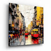 Istiklal Street Glass Wall Art by Insigneart USA
