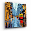 Istiklal Street Glass Wall Art by Insigneart USA