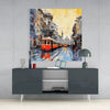 Istiklal Street Glass Wall Art by Insigneart USA