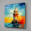Maiden's Tower Glass Wall Art by Insigneart USA