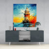 Maiden's Tower Glass Wall Art by Insigneart USA