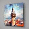 Galata Tower Glass Wall Art by Insigneart USA