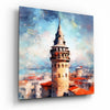 Galata Tower Glass Wall Art by Insigneart USA