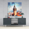 Galata Tower Glass Wall Art by Insigneart USA