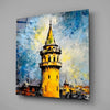 Galata Tower Glass Wall Art by Insigneart USA
