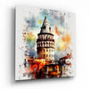Galata Tower Glass Wall Art by Insigneart USA