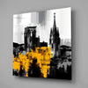 Gray City With Light Glass Wall Art by Insigneart USA
