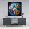 Earth Glass Wall Art|| Designer's Collection by Insigneart USA