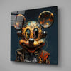 Mickey The Machine Glass Wall Art|| Designer's Collection by Insigneart USA