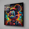 Neon Mickey Glass Wall Art|| Designer's Collection by Insigneart USA