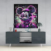 Neon Mickey Glass Wall Art|| Designer's Collection by Insigneart USA