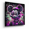 Neon Mickey Glass Wall Art|| Designer's Collection by Insigneart USA