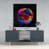 Neon Earth Glass Wall Art|| Designer's Collection by Insigneart USA
